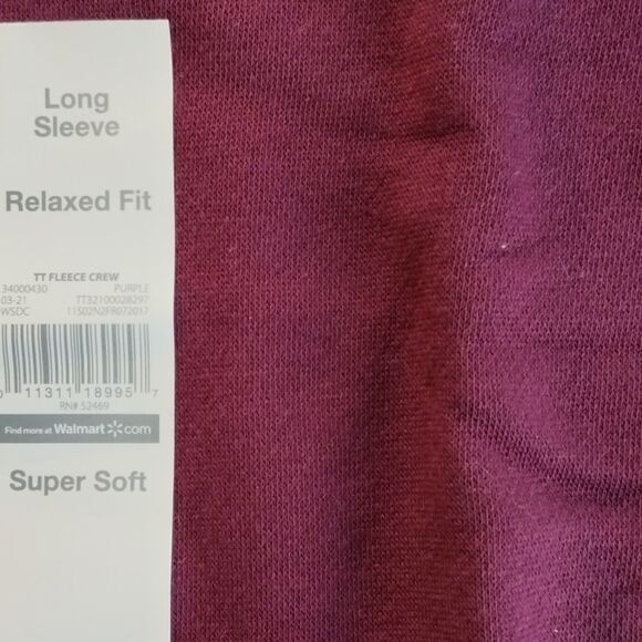 Women's Soft Pullover Sweatshirt Lounge Shirt Size M, L - Picture 2 of 4